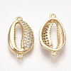 Brass Cubic Zirconia Links KK-S350-378-2