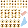 70Pcs Round 925 Sterling Silver Spacer Beads STER-DC0001-68B-1