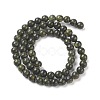 Natural Serpentine/Green Lace Stone Beads Strands X-G-S259-15-6mm-1-2