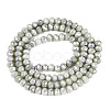 Anti-Tarnish Electroplate Rondelle Glass Beads Strands EGLA-T021-3mm-17-02-2