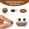 Natural Tiger Eye Cabochons G-R416-12mm-35-3