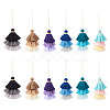 12Pcs 6 Styles Nylon Thread Tassel Big Pendant Decorations FIND-TA0009-18-3