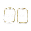Alloy Open Back Bezel Pendants PALLOY-S121-81B-2
