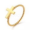 304 Stainless Steel Signet Finger Ring RJEW-P036-01G-A-1