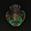 Handmade Luminous Lampwork  Perfume Bottle Pendants LAMP-P044-K-2