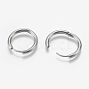 Tarnish Resistant 201 Stainless Steel Huggie Hoop Earrings Findings STAS-F149-33P-A-2