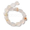 Natural White Agate Beads Strands G-M418-A07-01-3