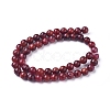 Natural Thulite Beads Strands G-D0006-C16-8mm-2