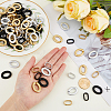 SUPERFINDINGS 240Pcs 6 Style Opaque Spray Painted Acrylic Linking Rings OACR-FH0001-037-3