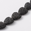 Dyed Natural Lava Rock Bead Strands G917-11-1