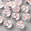 Transparent Enamel Acrylic Beads TACR-S155-005C-1