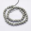 Electroplate Natural Druzy Agate Beads Strands G-G708-6mm-04-2