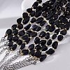 Synthetic Blue Goldstone Beaded Bracelets for Women G-P563-07P-13-3