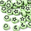 Opaque Acrylic Beads MACR-N008-33G-1