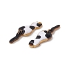 Rack Plating Alloy Enamel Pendants ENAM-K050-01E-2