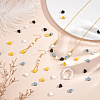 32Pcs 4 Colors Baking Paint Brass Beads KK-PH0009-92-5