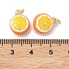 Brass Enamel Pendants KK-H259-11C-G-3