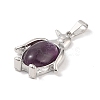 Natural Amethyst Pendants G-A224-02P-01-2