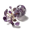 Natural Amethyst Chips Tree Decorations DJEW-Z007-02G-2