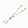 Adjustable 304 Stainless Steel Slider Bracelets Making X-STAS-T050-031G-2