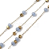Handmade 304 Stainless Steel Glass Round Link Chains CHS-L032-09G-04-1