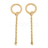 Ion Plating(IP) 304 Stainless Steel Split Key Ring Clasps STAS-L226-009A-G-1