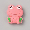 Frog Food Grade Eco-Friendly Silicone Focal Beads LS-SIL-WH0006-29C-1