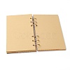 Wooden Wedding Guestbooks Notepad AJEW-H114-01-3