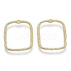 Alloy Open Back Bezel Pendants PALLOY-S121-81C-2