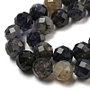 Natural Iolite Beads Strands G-A097-A14-09-4