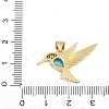 Brass Micro Pave Sky Blue Cubic Zirconia Pendants CU-CBA4A93-01E-G-3