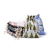 Polycotton(Polyester Cotton) Packing Pouches Drawstring Bags ABAG-T007-02-1