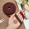 Flat Imitation Leather Cord OCOR-WH0086-69A-02-3