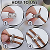 24Pcs 2 Colors Alloy Spring Cord Locks FIND-FG0005-27-3