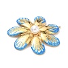 304 Stainless Steel Enamel Big Pendants STAS-L026-05G-2