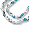 Electroplate Glass Beads Strands EGLA-YW0002-B02-2