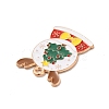 Christmas Theme Alloy Enamel Pendants ENAM-C010-01E-3