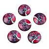 Half Round/Dome Tree Pattern Glass Flatback Cabochons for DIY Projects GGLA-Q037-25mm-M28-04-1