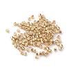 Plated Glass Bugle Beads SEED-R043-10-3