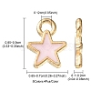 20Pcs 5 Styles Alloy Enamel Charms ENAM-YW0002-98-4