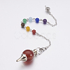 Natural Carnelian Sphere Dowsing Pendulums MAK-P009-E03-2