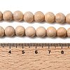 Natural Wood Beads Strands WOOD-B011-01A-10mm-5