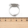 Flat Round Brass Pad Ring Settings MAK-S033-018P-NF-4