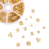 540Pcs 6 Style Iron Bead Caps IFIN-CJ0001-59-3