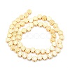 Electroplate Non-magnetic Synthetic Hematite Beads Strands G-L485-12-G-3