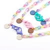 Personalized Acrylic Cable Chain Necklaces NJEW-JN03352-1