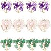 12Pcs 3 Styles Natural Gemstone Pendants FIND-FH0004-67-1
