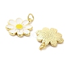 Brass Enamel Pendants KK-M324-10G-2