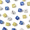 30Pcs 3 Colors Opaque Acrylic Beads MACR-FS0002-30-3