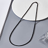 2Pcs Stainless Steel Punk Box Chain Necklaces for Men NJEW-LP0001-15EB-3
